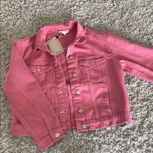 Brand new pink denim jacket